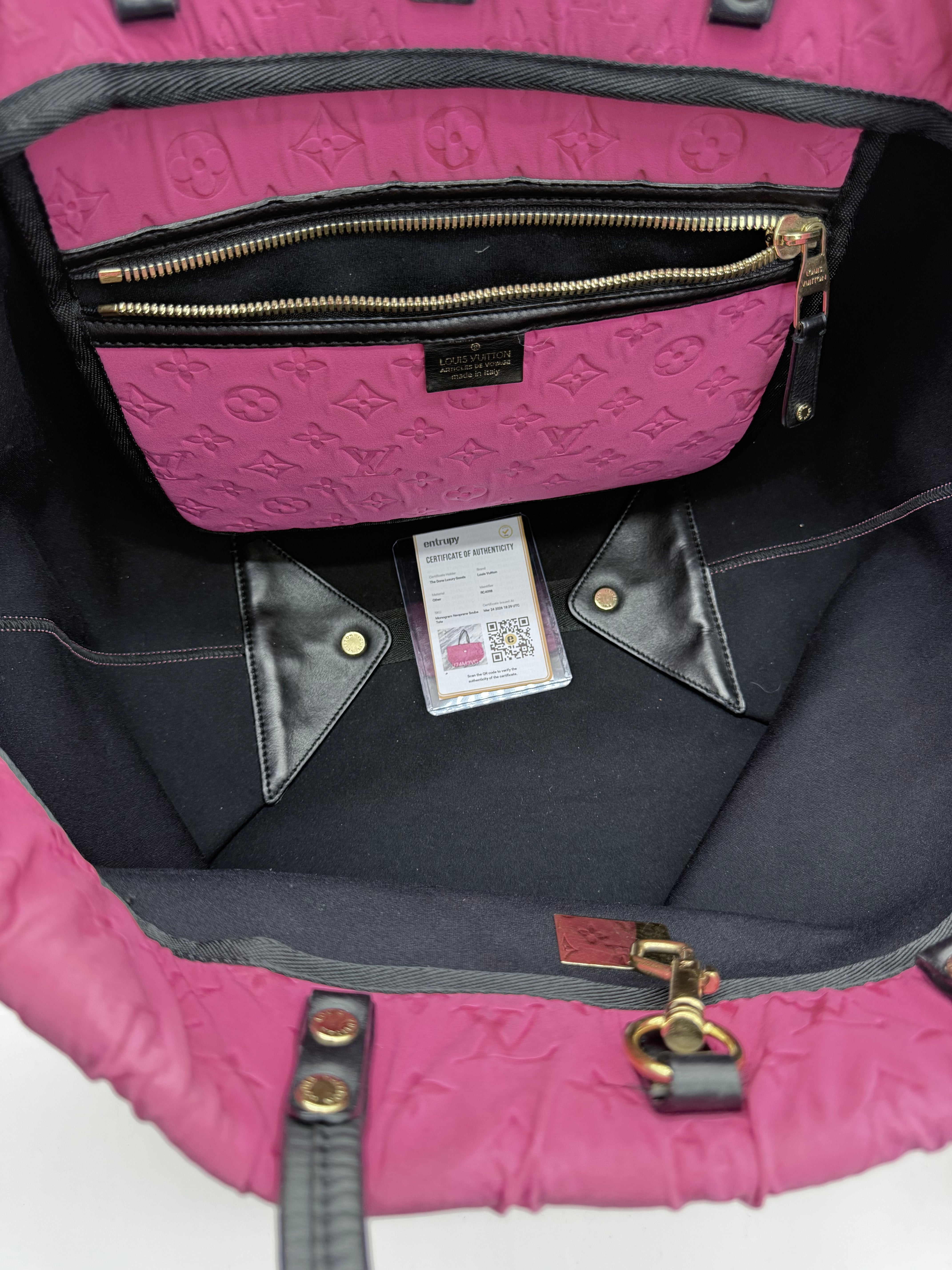 Louis Vuitton Monogram Embossed Nylon Cabas Tote – Pink