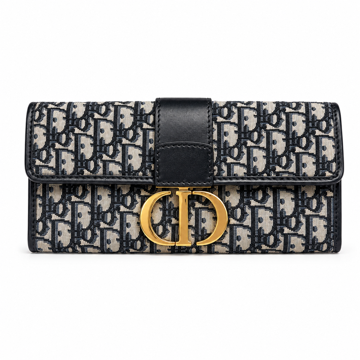 2019 DIOR Oblique Canvas 30 Montaigne Clutch With Chain
