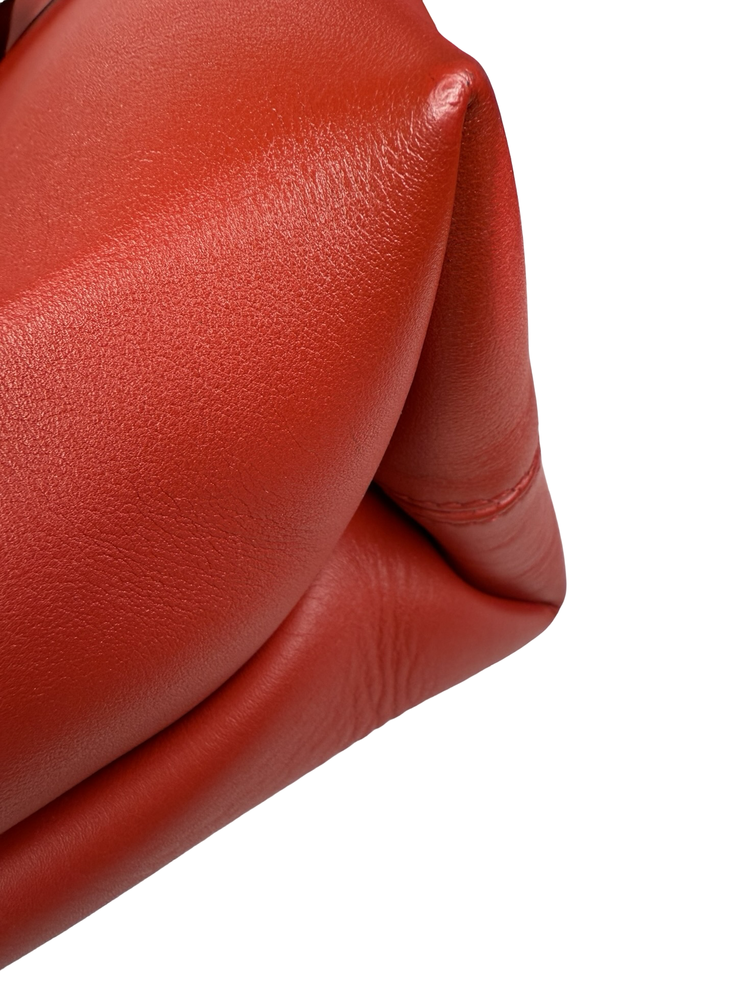 AUTHENTIC VALENTINO Red Calfskin Leather Vring Large Tote Bag