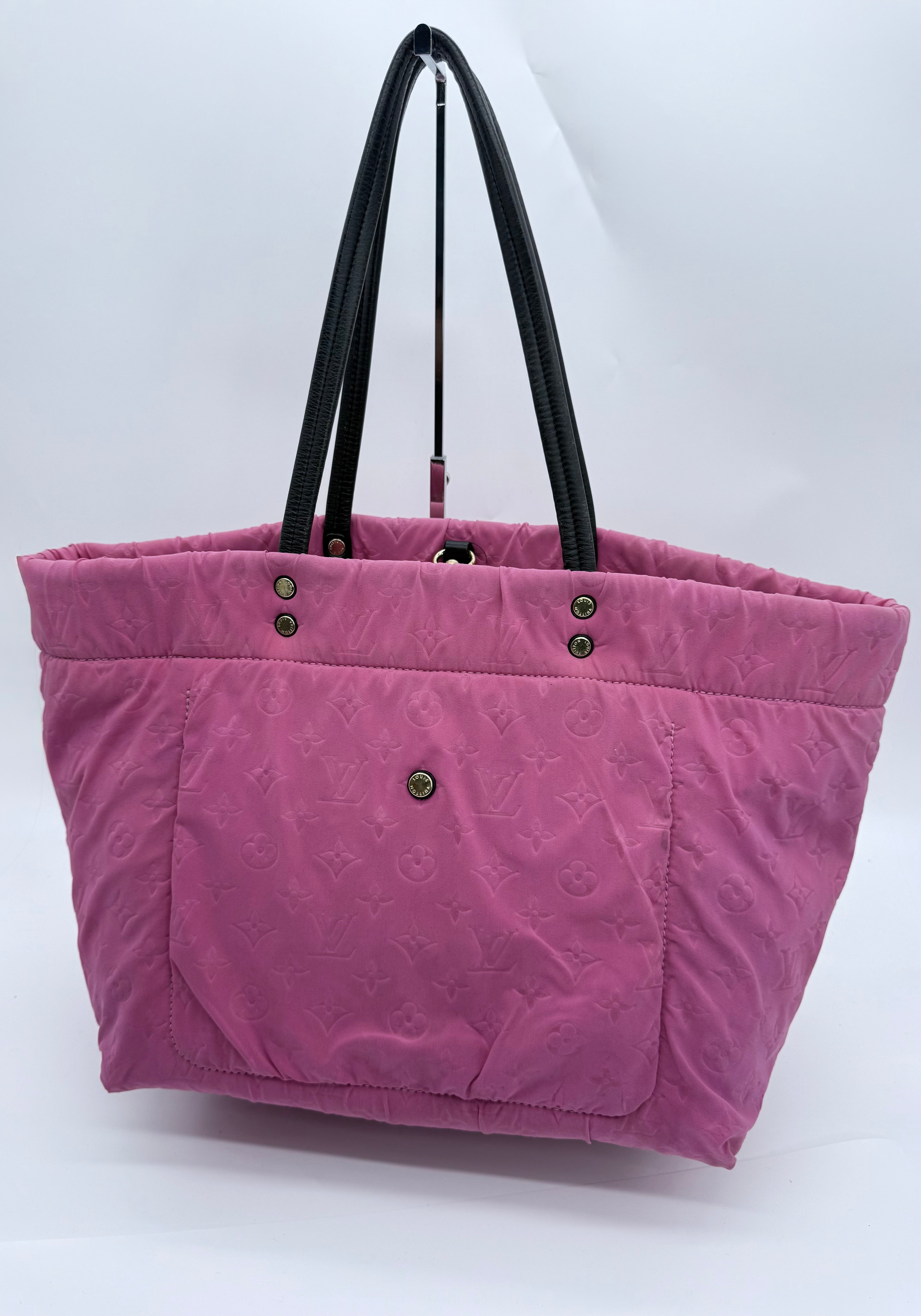 Louis Vuitton Monogram Embossed Nylon Cabas Tote – Pink