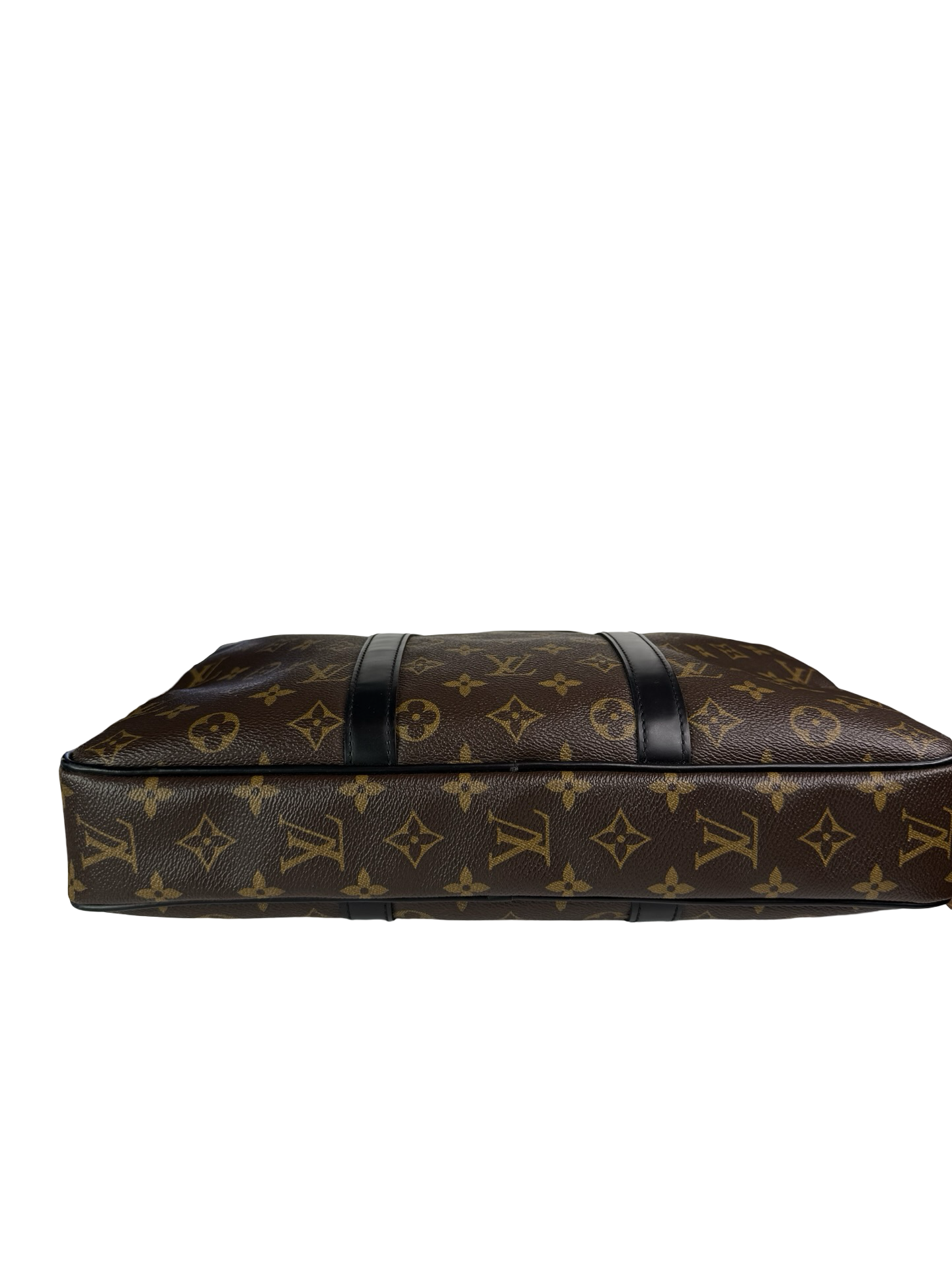 LOUIS VUITTON LV Monogram Macassar Porte-Documents Voyage PM Briefcase Bag