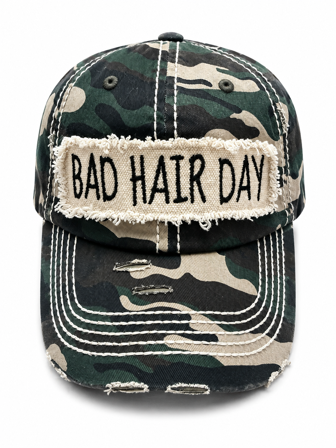 Bad Hair Day Ball Cap Camo