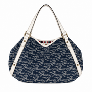 Gucci Vintage - Canvas Pelham Tote Bag - Blue - Leather Handbag - Luxury High Quality