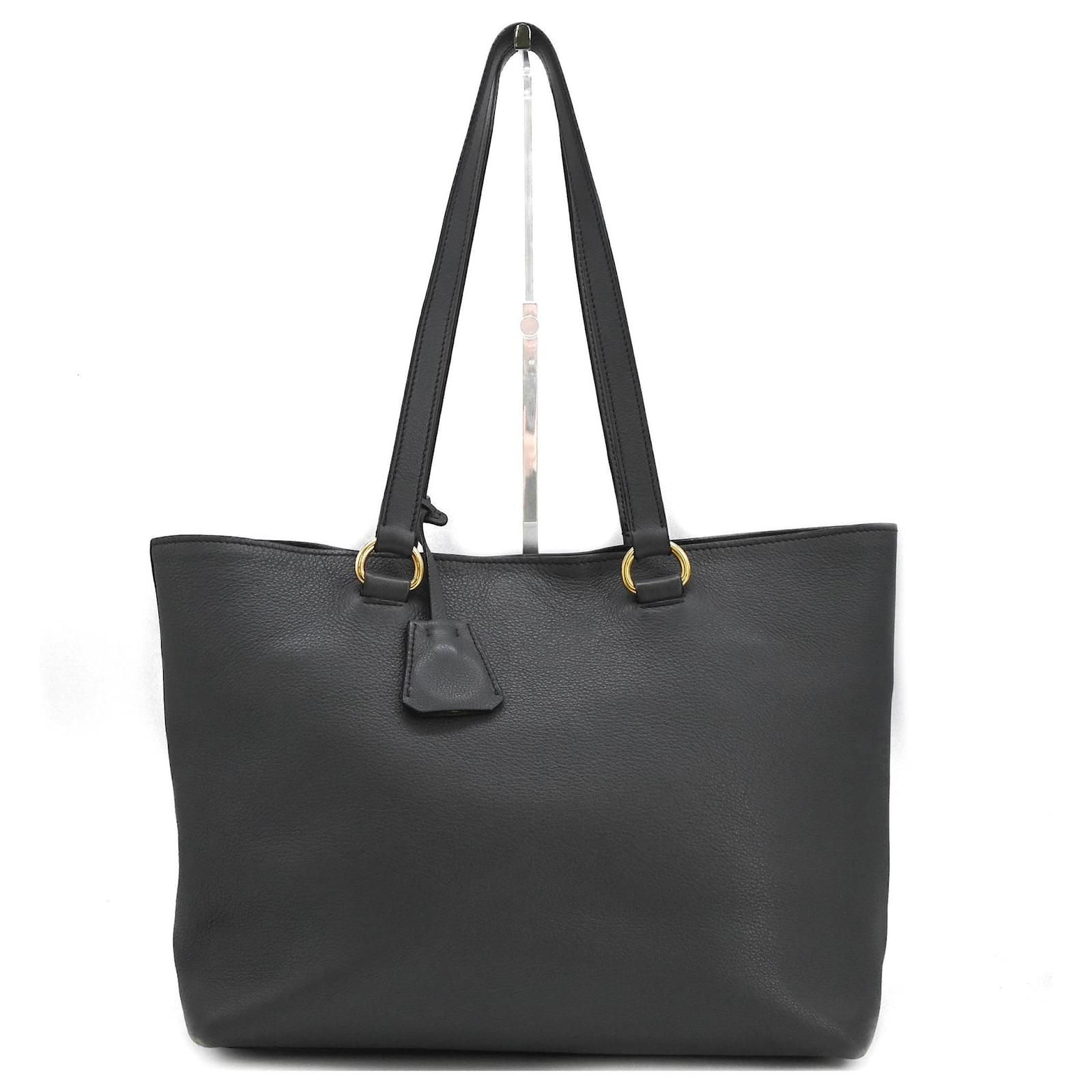 PRADA Vitello Daino Leather Tote