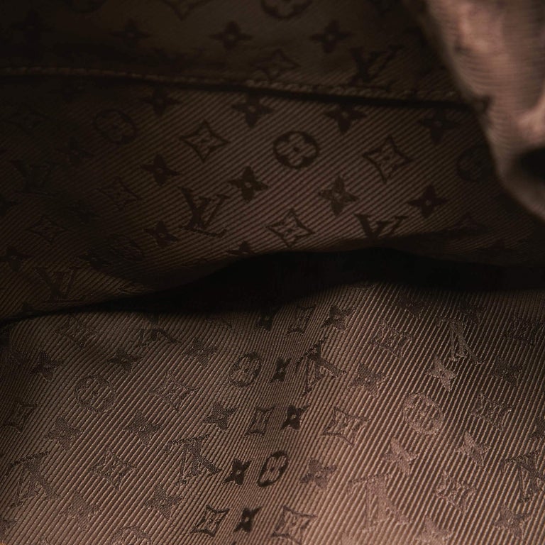 LOUIS VUITTON LV Mahina Leather Onatah GM hobo bag Aubergine (deep plum-purple) Monogram