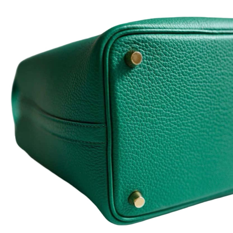 Hermès Picotin Lock 18 PM *rare* Vert Clemence Leather
