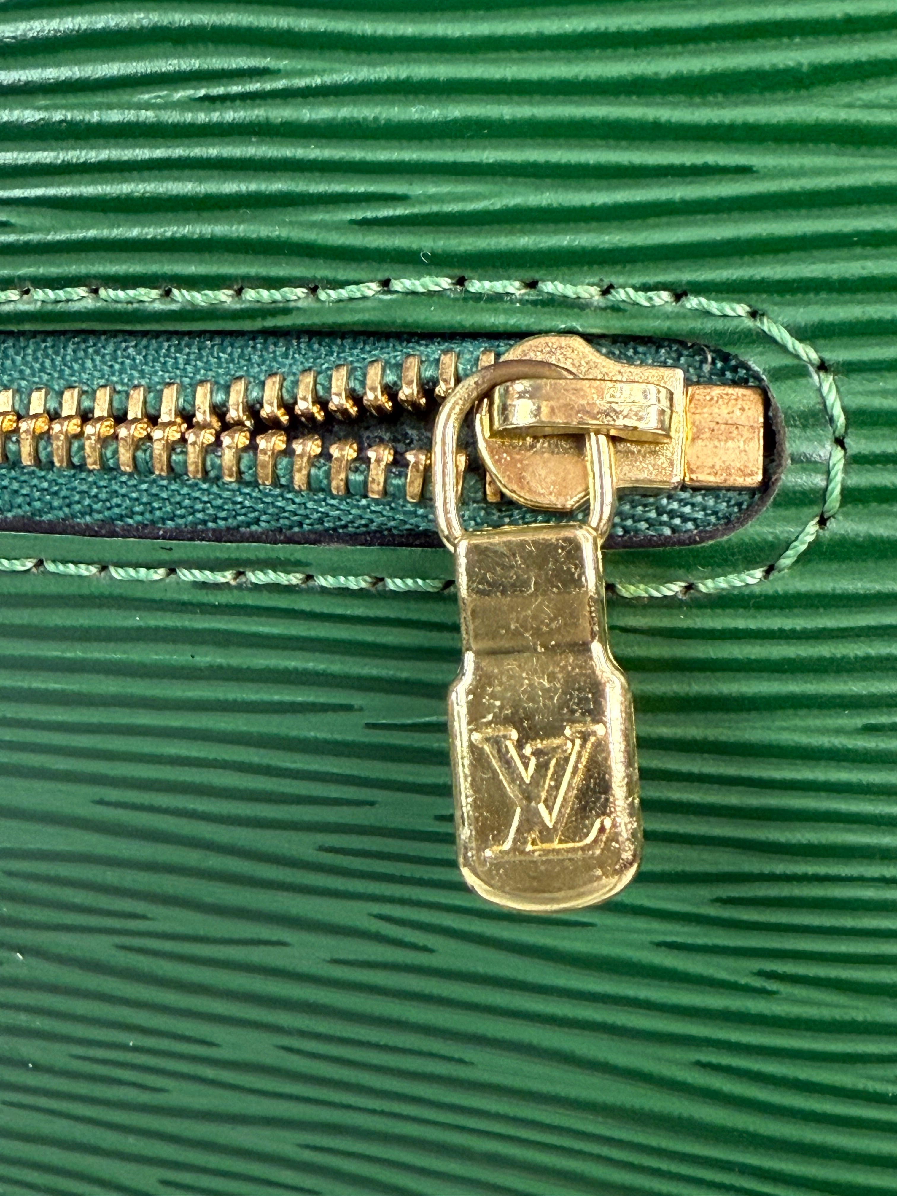 LOUIS VUITTON LV Epi Leather Mabillon Green Backpack