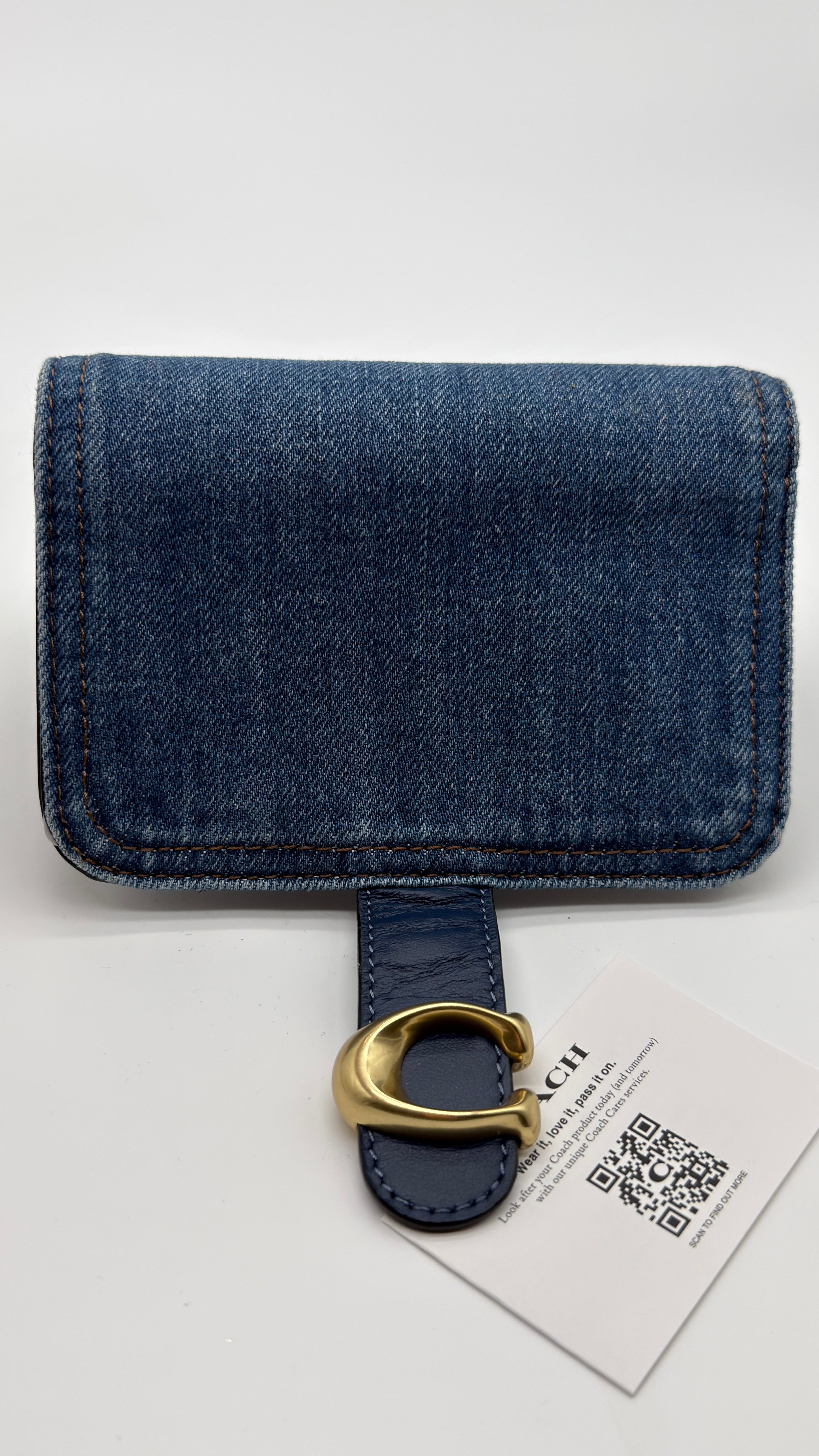 COACH SIGNATURE DENIM TABBY WALLET NEW WITH TAGS