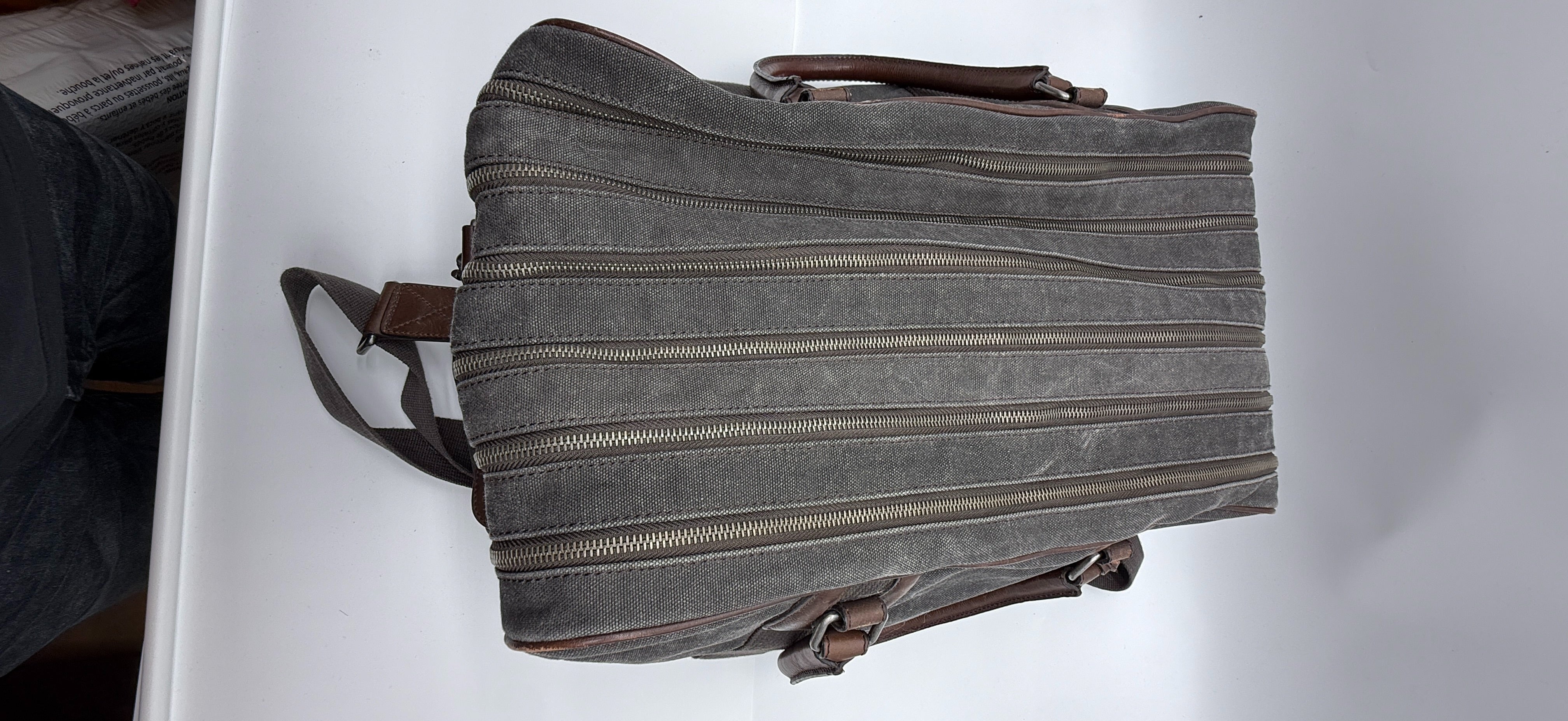Dolce & Gabbana Canvas & Leather Weekender Duffel Bag | Travel Carry-On | Italy