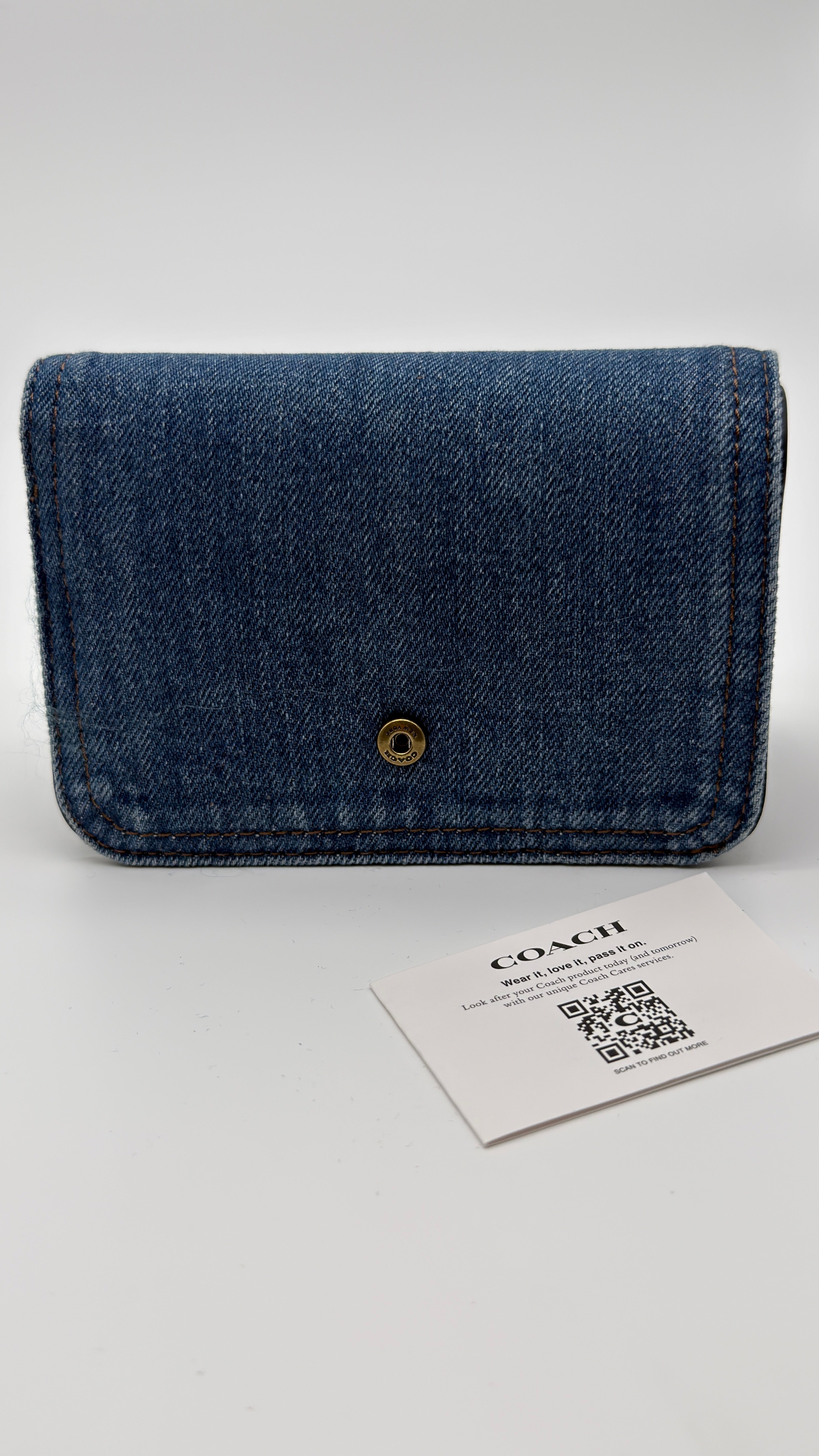 COACH SIGNATURE DENIM TABBY WALLET NEW WITH TAGS