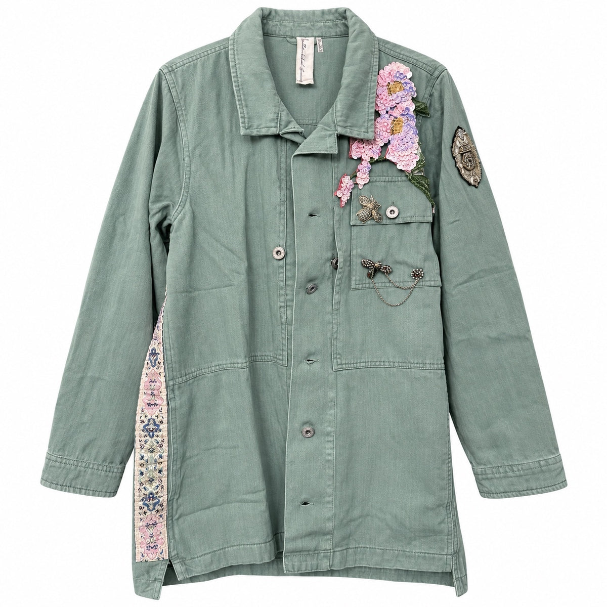 Aratta Grant sage embellished jacket