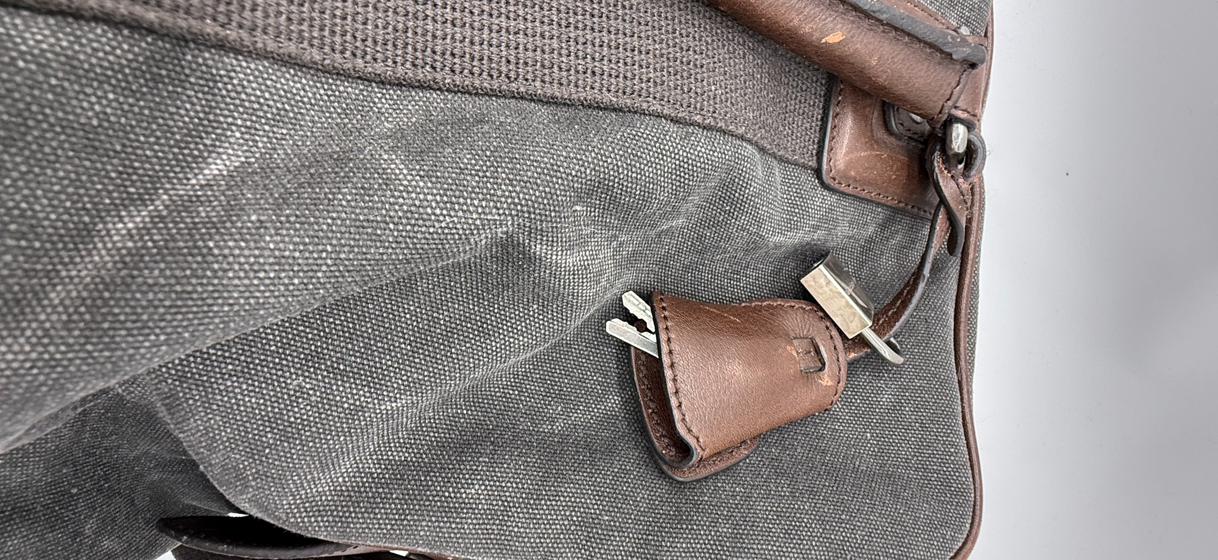 Dolce & Gabbana Canvas & Leather Weekender Duffel Bag | Travel Carry-On | Italy