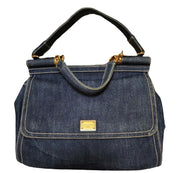 D & G Sicily bag denim top handle cross body
