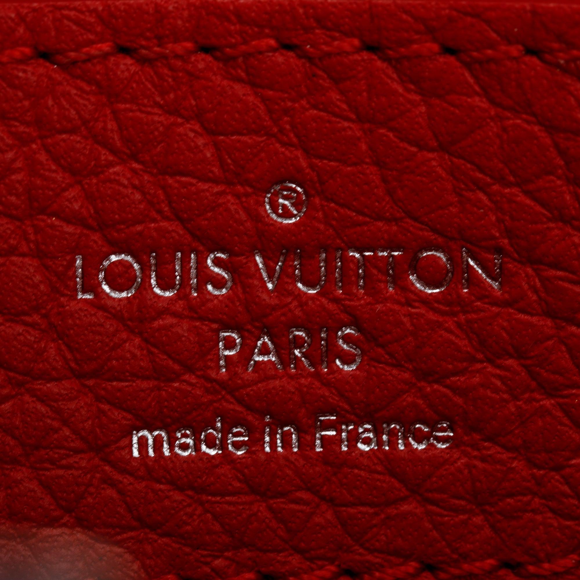RARE!! LOUIS VUITTON LV Python top handle, Taurillon Capucines MM