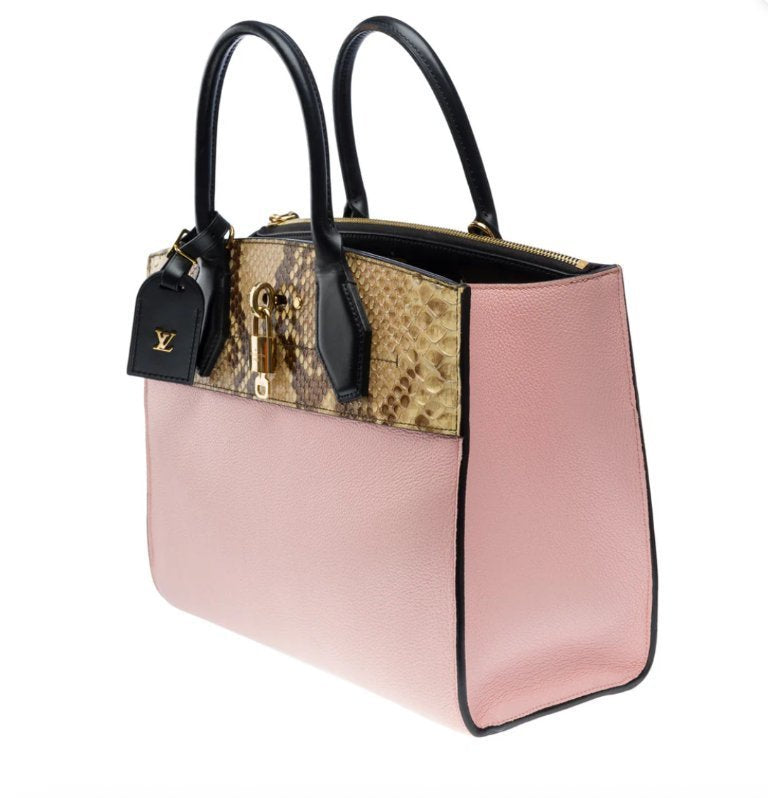 LOUIS VUITTON City Steamer MM Python & Taurillon Leather