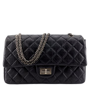 CHANEL 2.55 REISSUE LARGE DOUBLE FLAP BORDEAUX RED INTERIOR