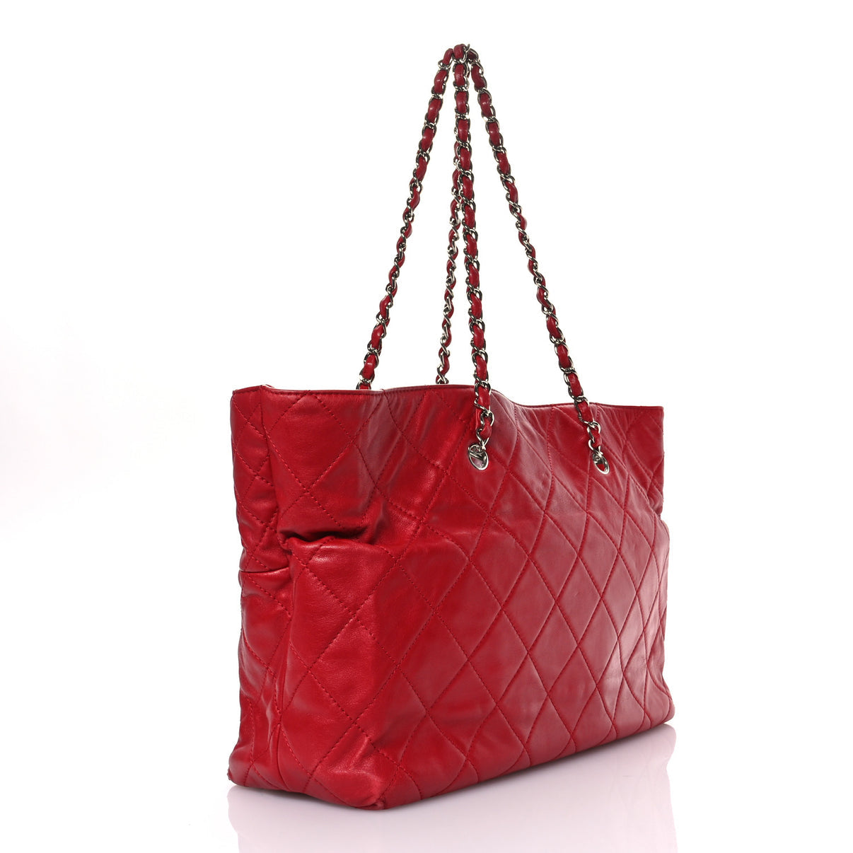 CHANEL "In The Business" GST tote featuring diamond-quilted calfskin leather