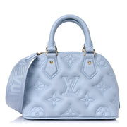 LOUIS VUITTON Alma BB in "Ice Blue" Calfskin Bubblegram leather LV
