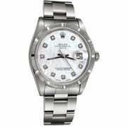 Rolex Oyster Perpetual Date 34mm – Mother of Pearl Diamond Dial With Box