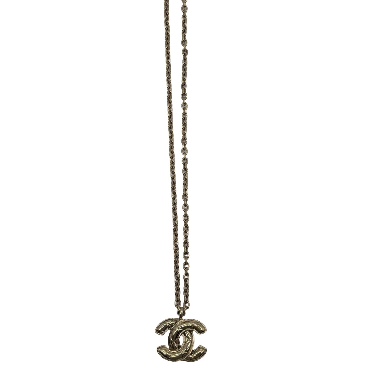 Chanel Quilted CC Pendant Necklace