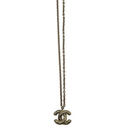 Chanel Quilted CC Pendant Necklace