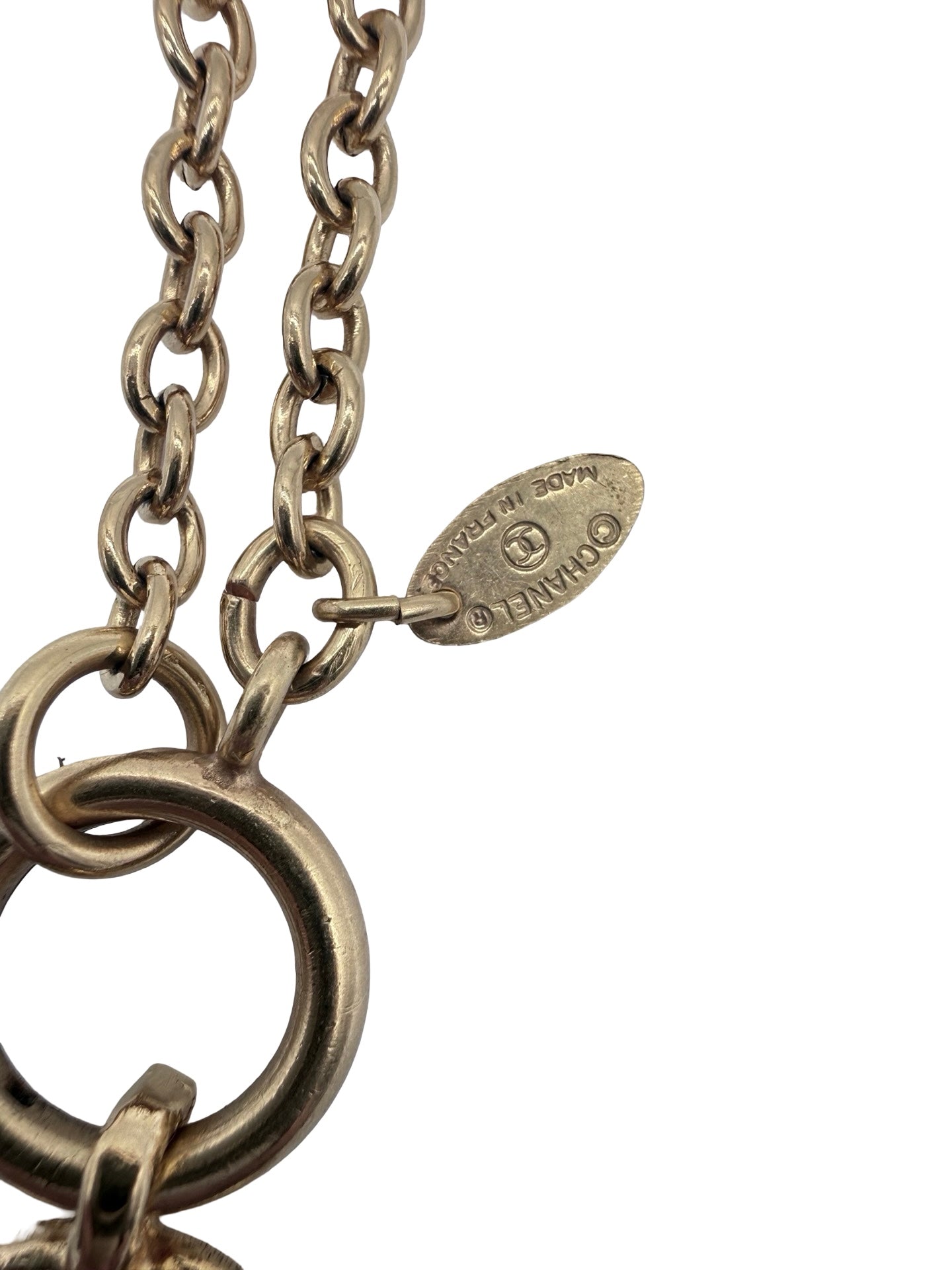 Chanel Quilted CC Pendant Necklace