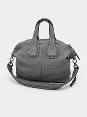 Givenchy Nightingale Medium Satchel – Grey Pebbled Leather
