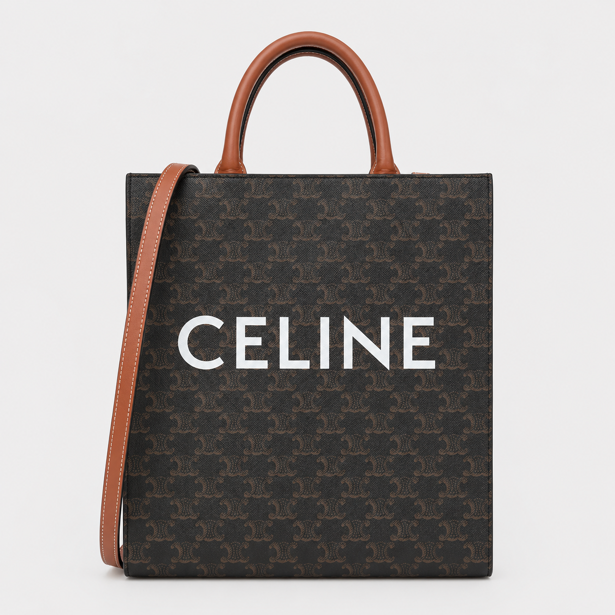 CELINE SMALL VERTICAL TRIOMOPHE CANVAS TOTE 2019