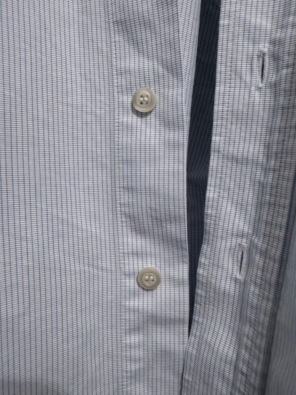 Yves Saint Laurent Pour Homme light blue check button-up shirt
