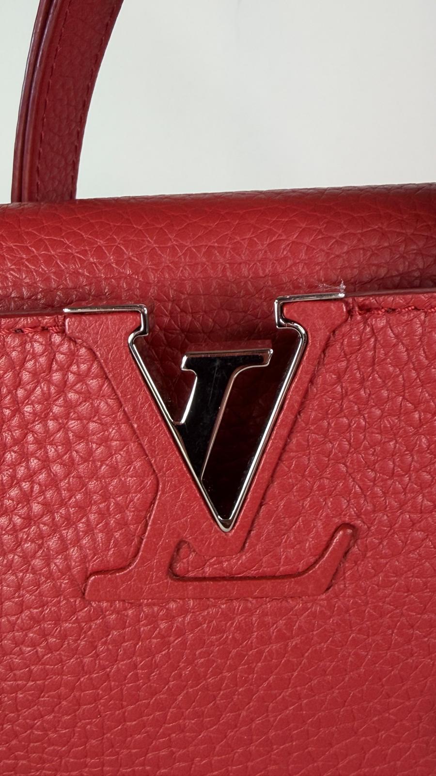 LOUIS VUITTON LV Taurillon Capucines PM
