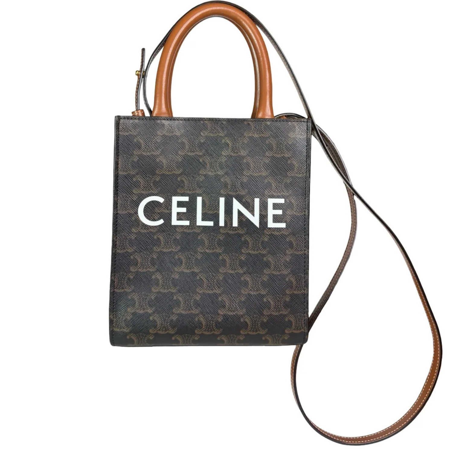 CELINE MINI VERTICAL TRIOMOPHE CANVAS TOTE 2019