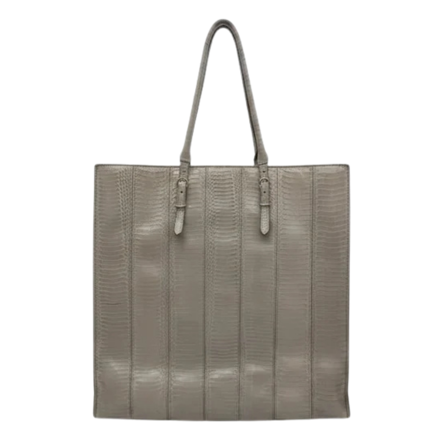 BALENCIAGA 2014 CLASSIC PYTHON A4 PAPIER TOTE Beige