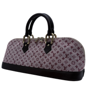 Louis Vuitton Monogram Mini Lin Alma Long Satchel 2002 – Red
