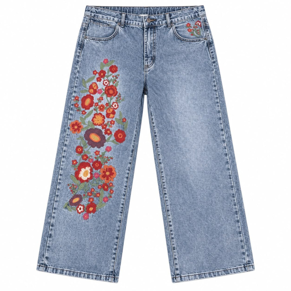 We The Free Willow Floral Embroidered Jeans