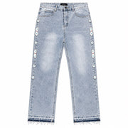 Amiri light wash embellished jeans