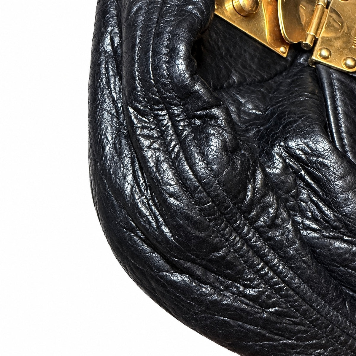 MIU MIU Black Matelasse Lambskin Leather 2-Way Shoulder Bag