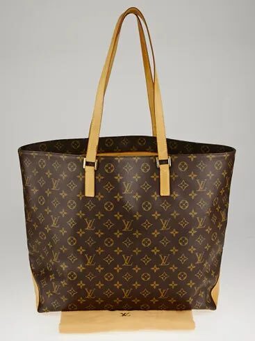 Louis Vuitton Monogram Canvas Neverfull Tote Bag with Natural Leather Trim