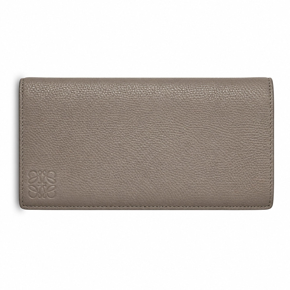 Loewe taupe leather long wallet